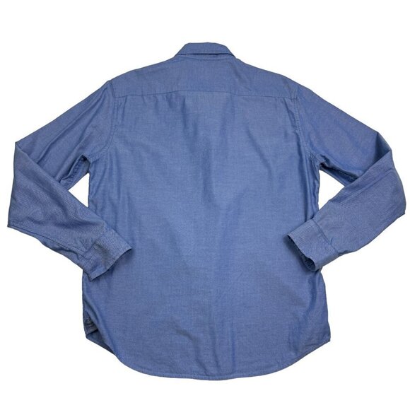 Banana Republic Untucked Fit Oxford Long Sleeve Button-Down Shirt Men's Size M - Picture 3 of 5
